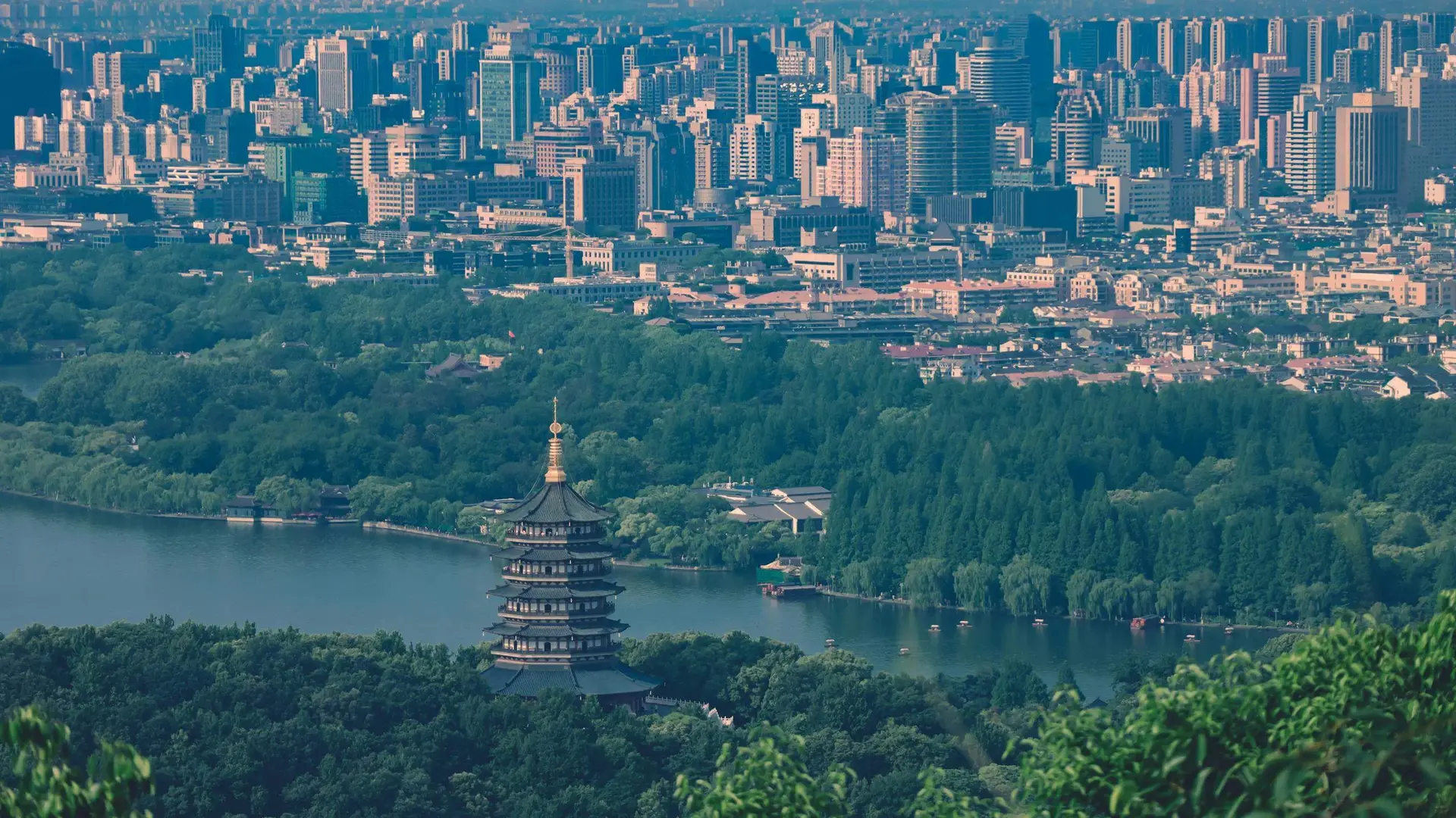 West Lake at sunrise